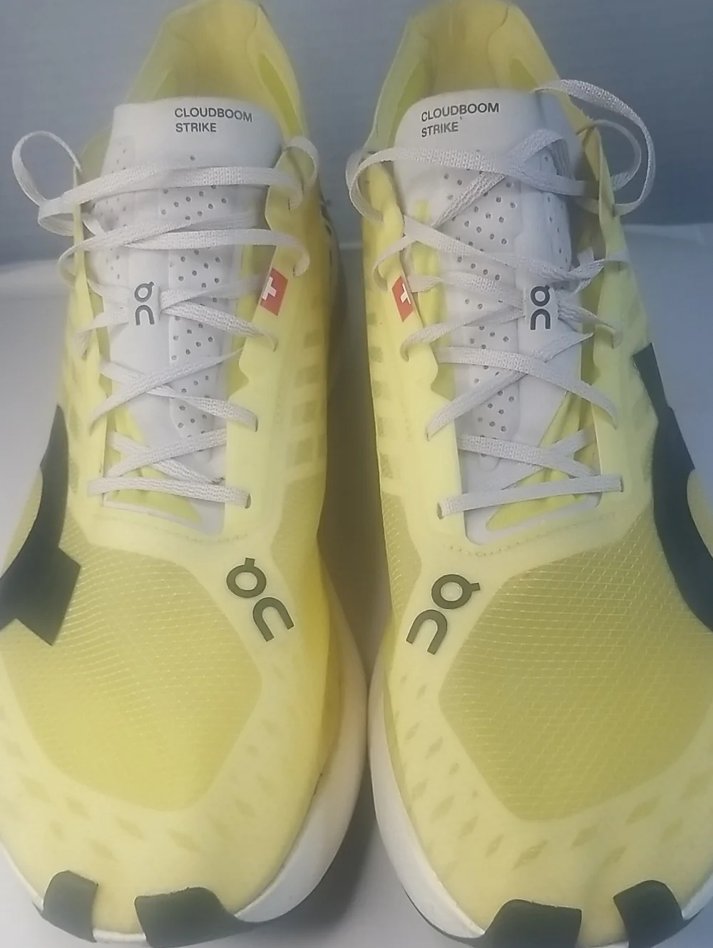 On Running Cloudboom Strike Yellow/White Men's Racing Shoes